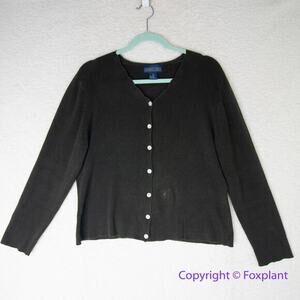 Herman Geist dark‎ green sweater, size L